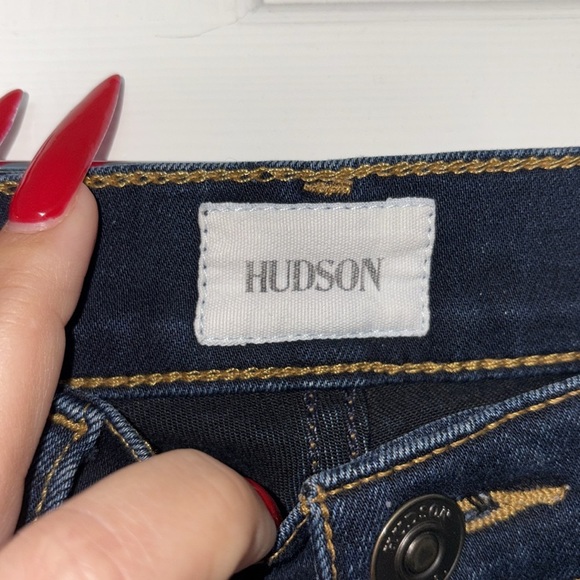 Hudson Distressed Skinny Jeans - Picture 4 of 5